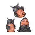thumbnail image 2 of 3 figuras de búho, estatuas de animales, manualidades, decoraciones de jardín, esculturas de resina para interiores y exteriores, paisajes, balcón, sa, 2 of 8