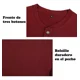 thumbnail image 5 of Camiseta Henley Casual Para Hombre Playera De Solapa Frontal, 5 of 6