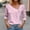 Pink, variant on Njoeus Summer Tops for Women 2025 Summer Shirts for Women 3/4 Sleeve T Shirts for Women V Neck Cute Tshirt Solid Color Three Quarter Sleeve Henleys Shirts Blouses 2025 Trendy Fashion Tunic T-Shirt Whi