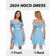 thumbnail image 2 of Vestido Wedtrend WTS6002 Pantalón corto azul con lentejuelas para dama de honor, 2 of 7