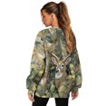 thumbnail image 2 of Garronmavis Women's Sweatshirt Camouflage Size 3XL Oversized Camo Hunting Deer with Pockets Loose Fall Winter Outfits Crewneck Sweatshirt for Women, 2 of 6