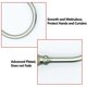 thumbnail image 3 of Curtain Tiebacks Wall Hooks U Metal Curtain Tiebacks, Metallic Curtain 2 Pack (Silver), 3 of 5