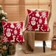 thumbnail image 4 of Christmas Light Pillow Covers Soft Multicolor Plush Snowflake Reindeer Shape Sofa Cover Home Decoration, 4 of 6