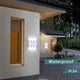 thumbnail image 5 of Luz LED de pared para interiores de 6 W, lámpara de pared moderna rectangular hacia arriba y hacia abajo, iluminación de pared de aluminio, luz blanca fría de 6000 K, blanco JAMW Sencillez, 5 of 5