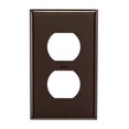 thumbnail image 1 of 80703-000 1 Gang Brown Receptacle Wall Plate, 1 of 1