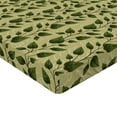 thumbnail image 4 of Ambesonne Leaves Greenery Fitted Sheet, Horizontal Leaf Art, Twin XL Size, Avocado Green and Fern Green, 4 of 5
