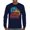 Navy Blue, variant on Colorful Pickup Truck Stack Long Sleeve T-shirt 4x4 American Offroad USA Rugged