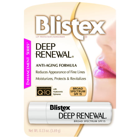 Blistex Deep Renewal Lip Balm, Anti-Aging Formula with SPF 15, 1 Lip Balm (The Best Lip Balm For Dry Lips)