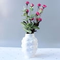 thumbnail image 4 of Florero de cerámica, jarrón decorativo con forma de labio para estantería, sala de estar o cualquier espacio del hogar. blanco, 4 of 9