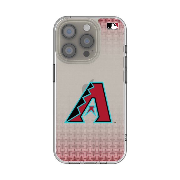 Arizona Diamondbacks Linen Logo iPhone Clear Case