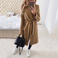 thumbnail image 5 of LYXSSBYX Womens Long Sleeve Dress Women Long Sleeve Hairy Open Front Short Cardigan Suit Jacket Solid Long Coat, 5 of 9