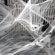 thumbnail image 2 of Telaraña Artificial blanca para decoración de Halloween, accesorios de escena de fiesta terrorífica, casa de terror, accesorios de decoración del hogar, 2 of 4