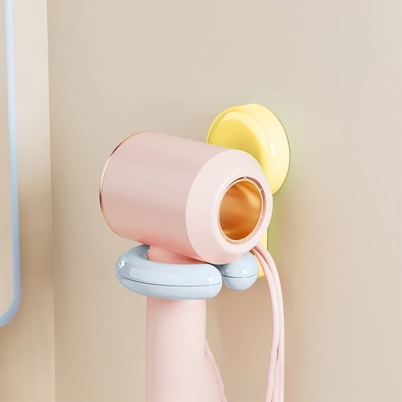 AuroraX Pretty Hair Dryer Holder,Hair Dryer Holder Wall Mounted,For Living Room, Home, Dorm,Blue