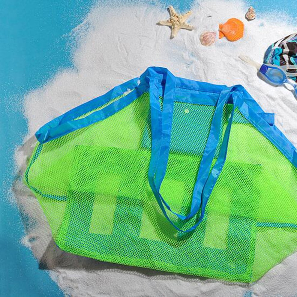 large mesh bag for beach toys