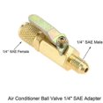 thumbnail image 2 of Air Conditioner Ball Valve 1/4 Inch SAE Adapter and 1/4 Inch Valves Core Quick Coupler Access Tee,fo, 2 of 5
