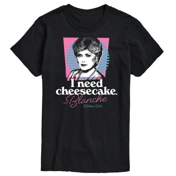 Golden Girls - I Need Cheesecake - Men's Short Sleeve Graphic T-Shirt