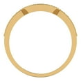 thumbnail image 5 of 0.25 ct Brilliant Round Cut Simulated Blue Sapphire 14k Yellow Gold Stackable Band SZ 5.75, 5 of 6