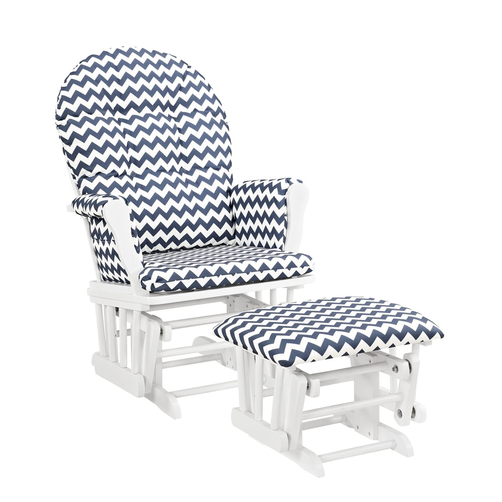 Angel Line Windsor Glider And Ottoman White Finish Gray Cushions Angel Line Windsor Glider And Ottoman White Finish Gray Cushions Com