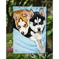thumbnail image 3 of Snow Angels Siberian Husky Garden Flag, 3 of 3