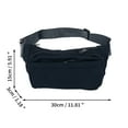 thumbnail image 3 of Unique Bargains 1 Pc Fanny Pack Simple Style Waist Bag Navy Blue, 3 of 6