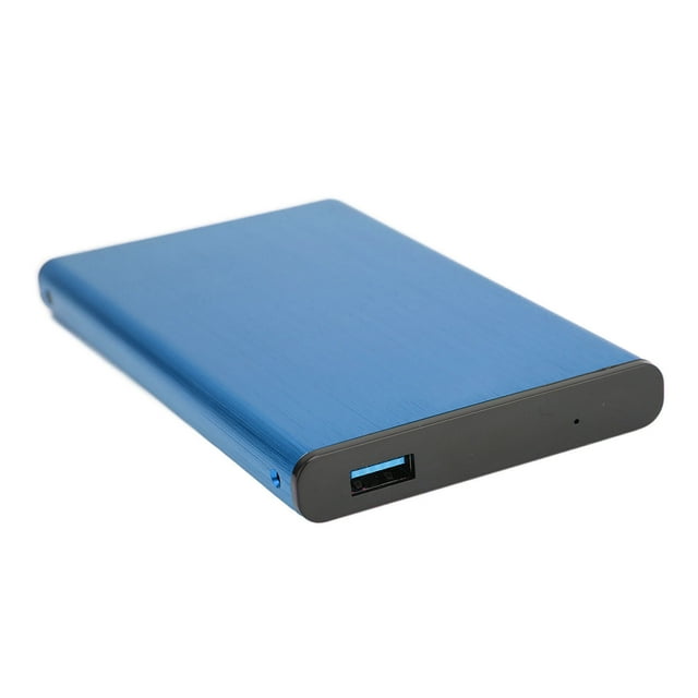 USB3.0 Hard Drive Enclosure Portable 2.5 Inch SATA Aluminum Alloy Computer Hard Drive Case Blue