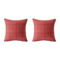 thumbnail image 1 of 2 Pack 18x18 Outdoor Waterproof Throw Pillow Covers Farmhouse Style Water Resistant Decorative Cushion Cover Set, 1 of 5