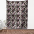 thumbnail image 4 of Ambesonne Vintage Fabric by the Yard, Peony Flowers Retro Pattern, 3 Yards, Warm Taupe and Blue Grey, 4 of 5