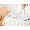 thumbnail image 5 of Unique Bargains Rectangle Floral Tablecloth Faux PU Table Cover with Tassels Flower 55"x55", 5 of 5