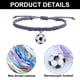 thumbnail image 3 of Pulsera de la amistad de 4 piezas con colgante de fútbol Tejido colorido ajustable para mujer y hombre, 3 of 5
