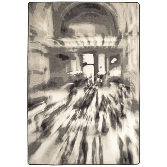 Milliken In The Moment Area Rug 4000177349 Morning Commute Grayscale 10' 9" x 13' 2" Rectangle
