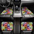 thumbnail image 7 of Naloa Colorful Bulldog Car Foot Mat Set of 4 Pieces - Universal Floor Liner Neoprene Full Set Floor Mats for Cars Trucks SUV, 7 of 7