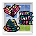 thumbnail image 1 of VHALE Suncatchers Craft 3 juegos (9 recortes) con papel de seda con efecto de vidriera, kit de atrapasueños para ventana, arte en el aula, manualidades, proyectos de arte creativo, recuerdos de fiesta, 1 of 1