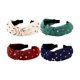 thumbnail image 1 of wonima11 4 Pcs Rhinestone Knotted Headband for Women Girls Crystal Jeweled Embellished Hairband Twist Knot Wide Hair Hoop Accessories, 1 of 1
