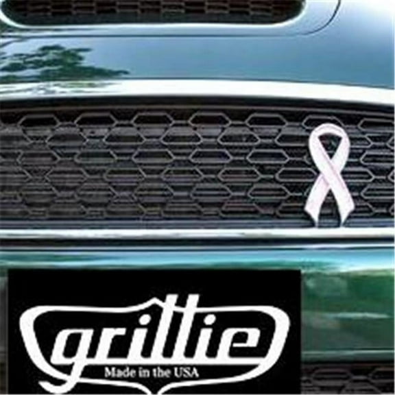 Grillie Ribbon-P Pink Ribbon Ornament, 4.5 x 2.25 in.