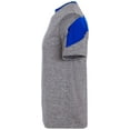 thumbnail image 4 of Holloway Sportswear M Boys Electron Short Sleeve Shirt Graphite Heather/Royal 222626, 4 of 5