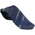 thumbnail image 2 of Kenneth Cole Reaction Cravate à Carreaux Patchwork pour Hommes (Bleu Foncé), 2 of 4
