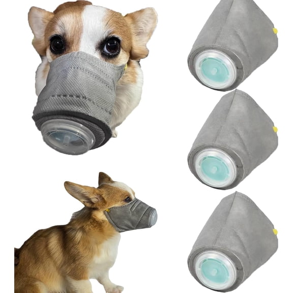 Dog Mask, Reusable Breathable Dog Air Filter Mask, Dog Respirator Mask,Muzzle for Large and Small Dogs, Soft Adjustable