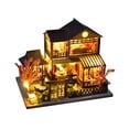 thumbnail image 1 of kurtrusly Wood Innovative DIY Miniature Dolls House Kit With Furniture And LED Light Integrated Component TC14 1Set, 1 of 6