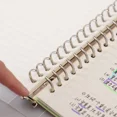 thumbnail image 3 of Refillable A5 Notebook 60 Sheets Loose Leaf Planner For Office School Diary With Gel Pens, 3 of 7