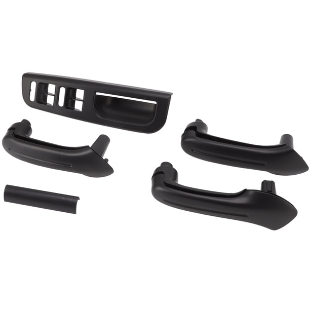 Bisel de Interruptores de Ventana del Lado del conductor, Delantero Derecho, 2 manijas traseras que combinan con las actualizaciones mk4, Interior del automóvil con bisel del