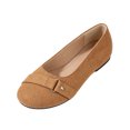thumbnail image 2 of Willtoo Women’s Metal Buckle Strap Ballet Flats, Round Toe Slip‑on Dress Casual Shoes, Soft Light‑Weight Flat Footwear Office Daily Business Comfortable Walking Shoes, 2 of 5