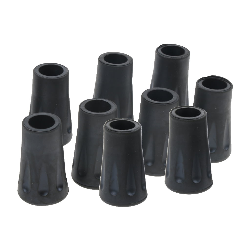 10 Anti Slip Rubber Hiking Trekking Pole Cane Crutches