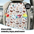 thumbnail image 4 of Goofa Farm Birds Goose Pattern Car Back Seat Protector for Kids (2 Pack) ,Anti-kick Storage Mat for Car Seats,Shields from Footprints, 4 of 6