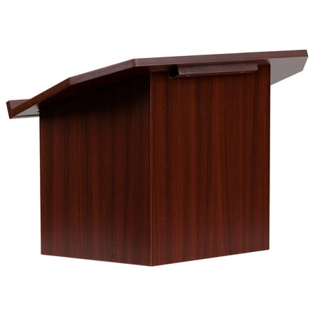 Folding Tabletop Lectern - Foldable Tabletop Lectern in Mahogany