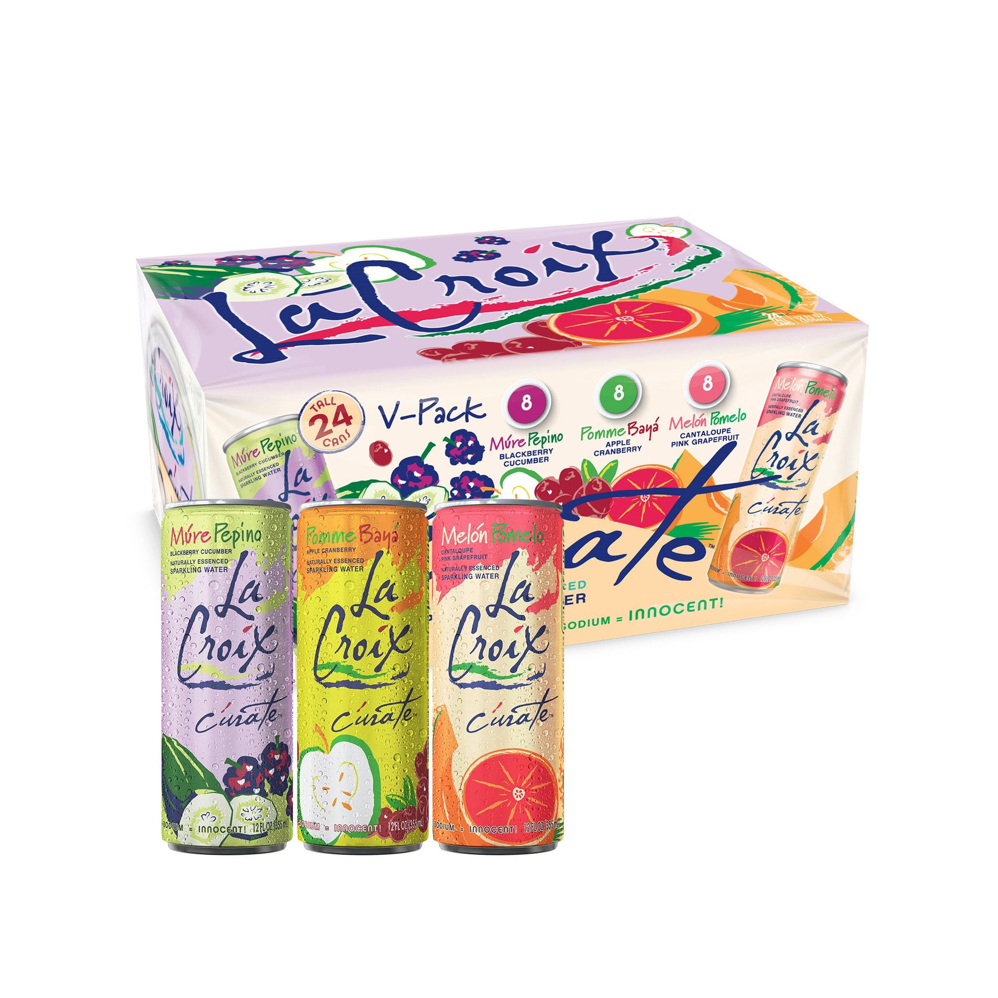 Branded LaCroix Curate Tall Can Sparkling Water Variety Pack (12 oz