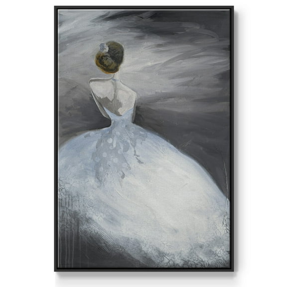 Off in the Distance Framed Premium Gallery Wrapped Canvas - Ready to Hang - 17 x 25 - Black Floating Frame