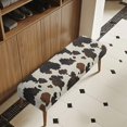 thumbnail image 3 of XYZCANDO Cow Print Pattern Polyester Spandex Bench Covers with Abrasion Resistant, Breathable Stain Resistant Bench Seat Cover for Dining Room, 3 of 9