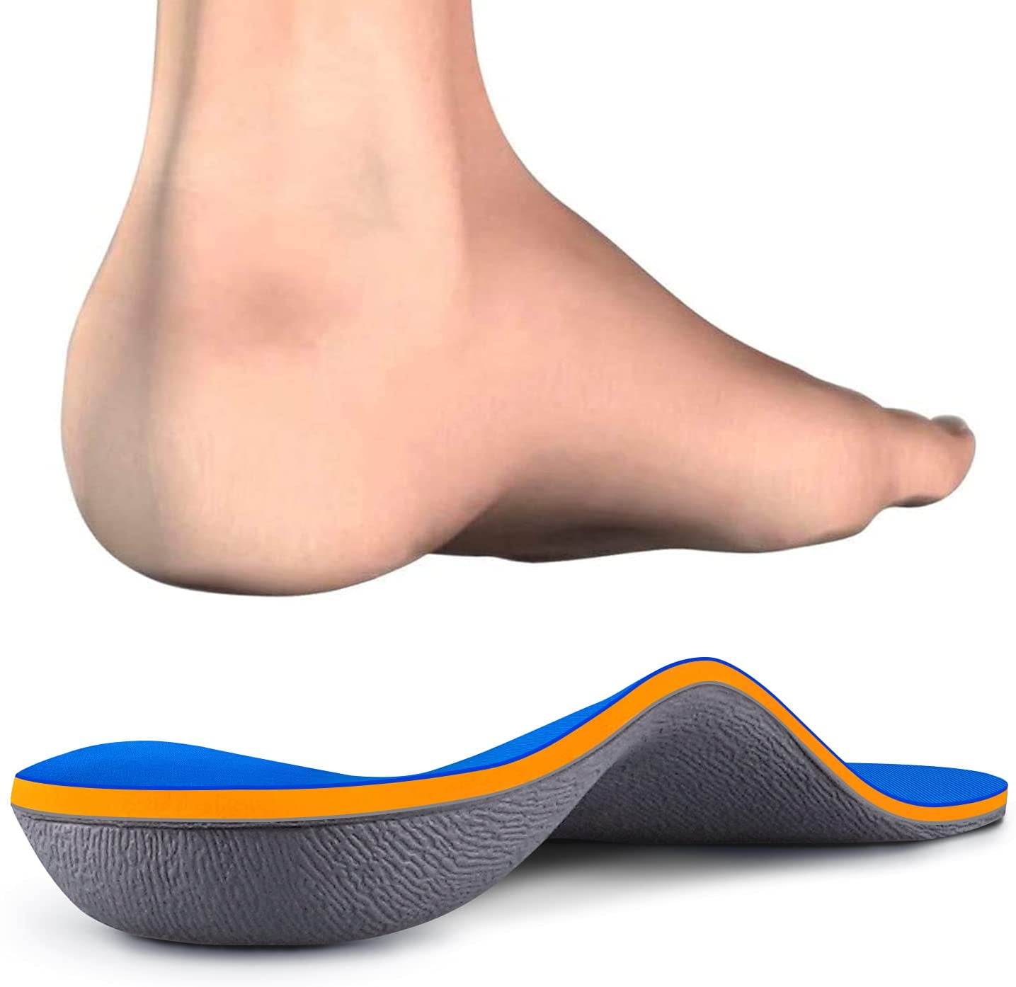 Topsole Flat Feet Metatarsal Orthotic Insoles Arch Support Full Length Inserts M 