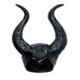 thumbnail image 1 of Black Costume Mask Masquerade Headgear Halloween Long Horns Prop, 1 of 4