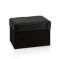 thumbnail image 1 of Furinno Oxford 10061R1BK Taburete rectangular plegable con almacenamiento Otomano, Negro Furinno 10061R1BK, 1 of 1